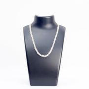 Rainbow Moonstone Necklace - Square Beads Love Rocks Necklace